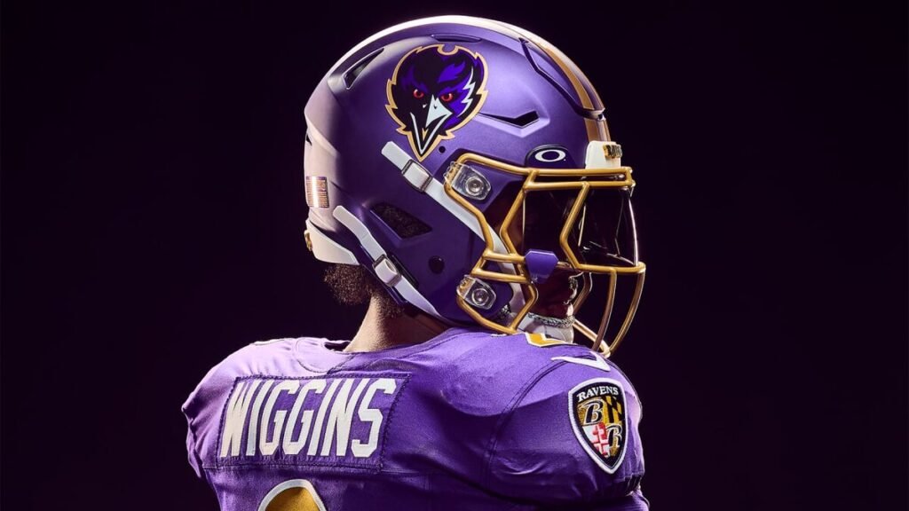 capacete dos Baltimore Ravens